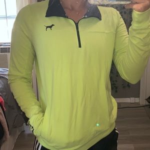 Lime Green VS PINK Quarter- Quarter Zip